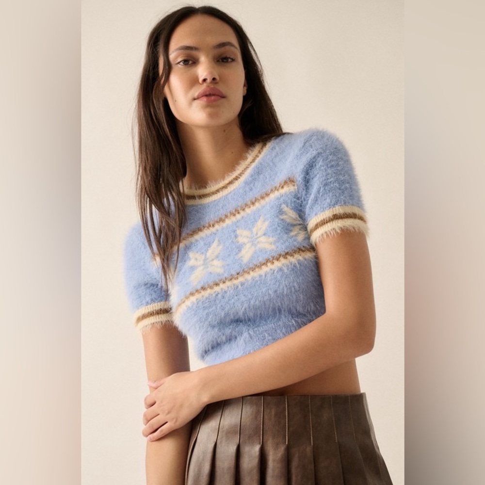 Women's Sweater Cropped Top